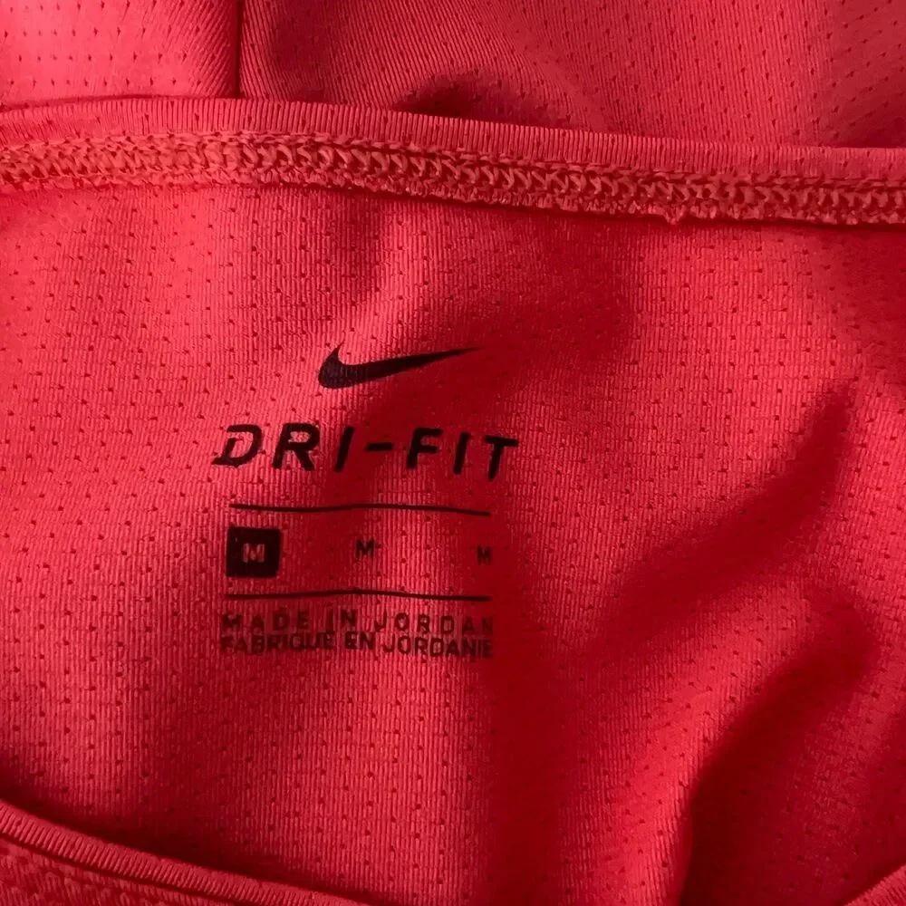 Nike Dri-Fit Shirt Women Medium Red 2020 Tokyo Olympics Team Short Sleeve Active
